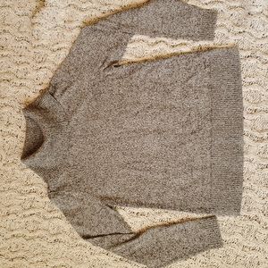 NWT Christopher & Banks small 100% cotton turtleneck salt & pepper black &white